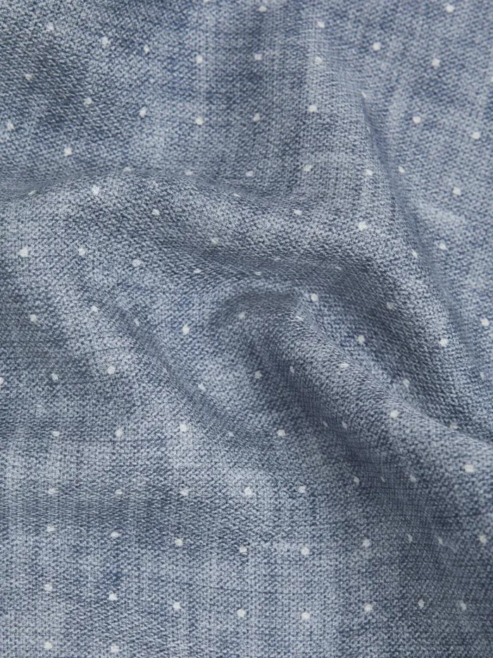Men Reiss Ties and Pocket Squares Cataldo Silk Reversible Pocket Square Airforce Blue Melange