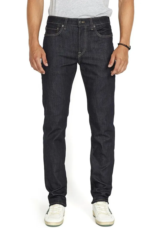 Men Relaxed Tapered Ben Rinse Jeans Indigo Buffalo David Bitton Relaxed Ben