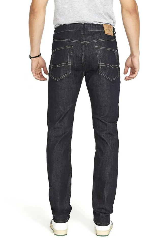 Men Relaxed Tapered Ben Rinse Jeans Indigo Buffalo David Bitton Relaxed Ben