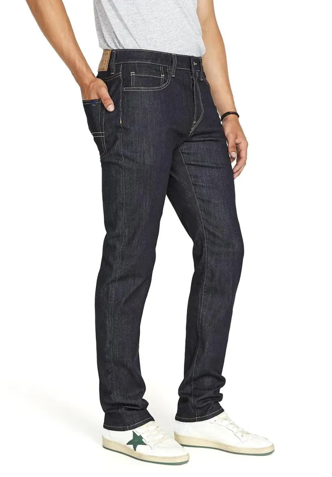 Men Relaxed Tapered Ben Rinse Jeans Indigo Buffalo David Bitton Relaxed Ben