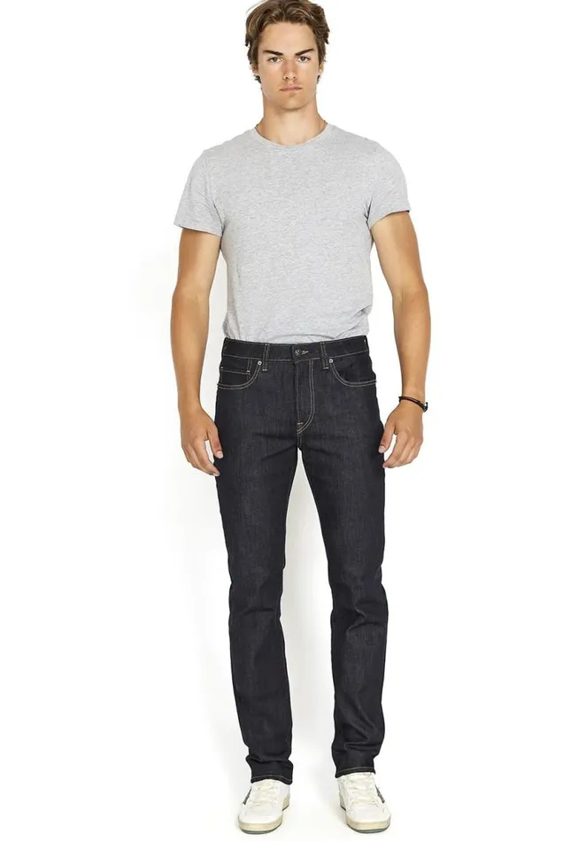 Men Relaxed Tapered Ben Rinse Jeans Indigo Buffalo David Bitton Relaxed Ben