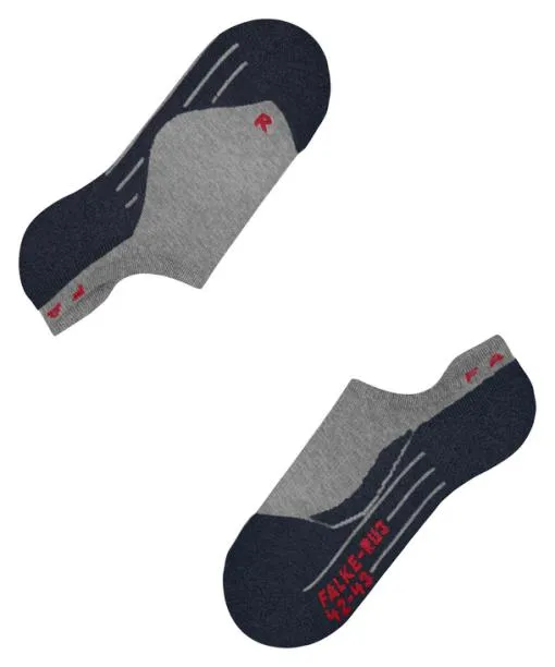 Men RU3 Comfort Invisible Men Running No Show Socks Lightgrey FALKE Running Socks