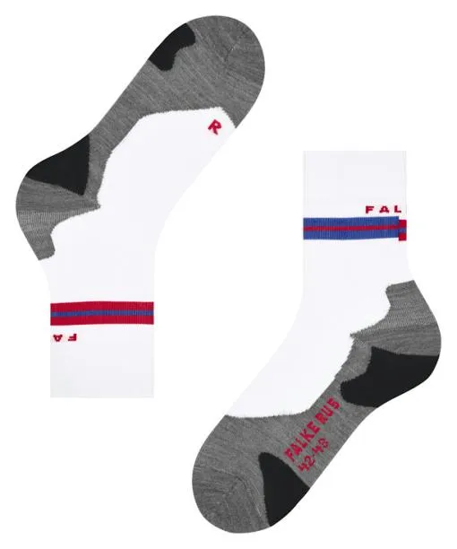Men RU5 Race Men Running Socks White FALKE Running Socks