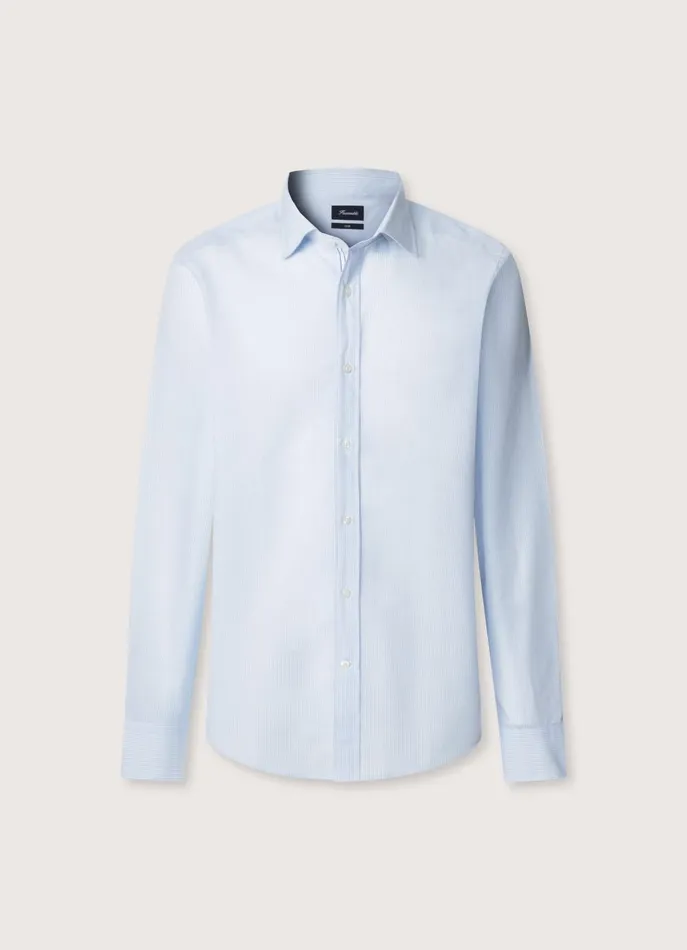 Men Shirts Faonnable Regular Fit Bengal Striped Shirt Horizon Blue