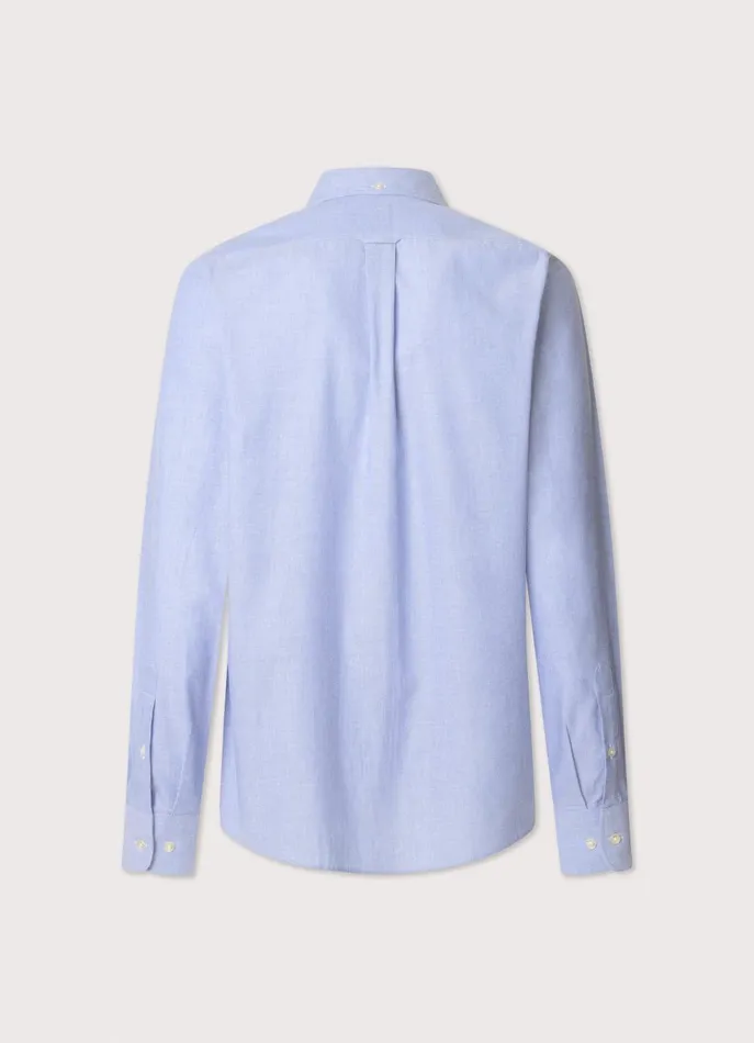 Men Shirts Faonnable Regular Fit Oxford Shirt Blue