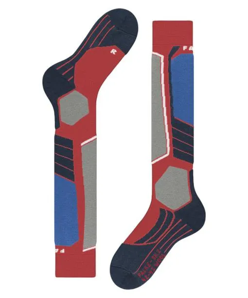 Men SK2 Intermediate Wool Men Skiing Kneehigh Socks Tangerine FALKE Ski Socks
