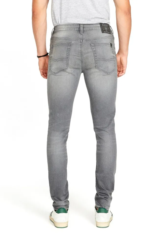 Men Skinny Max Jeans Grey Sanded Grey Buffalo David Bitton Skinny Max