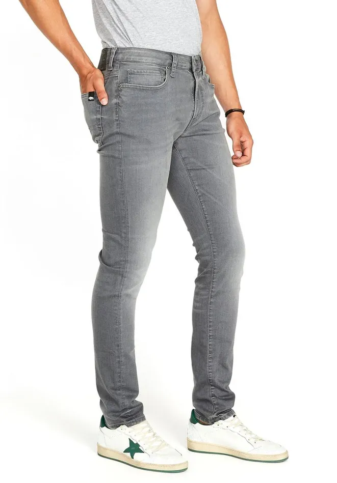 Men Skinny Max Jeans Grey Sanded Grey Buffalo David Bitton Skinny Max