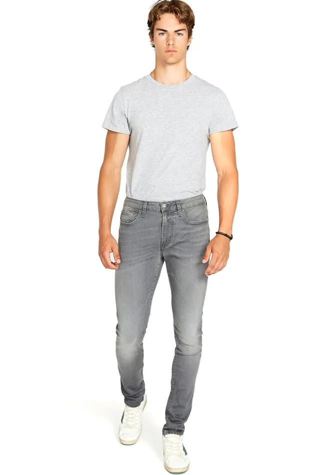 Men Skinny Max Jeans Grey Sanded Grey Buffalo David Bitton Skinny Max