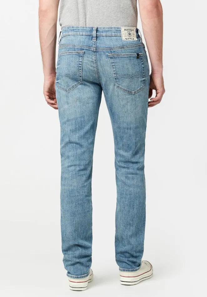 Men Slim Ash Softly Sanded Hemp Jeans Indigo Buffalo David Bitton Slim Ash