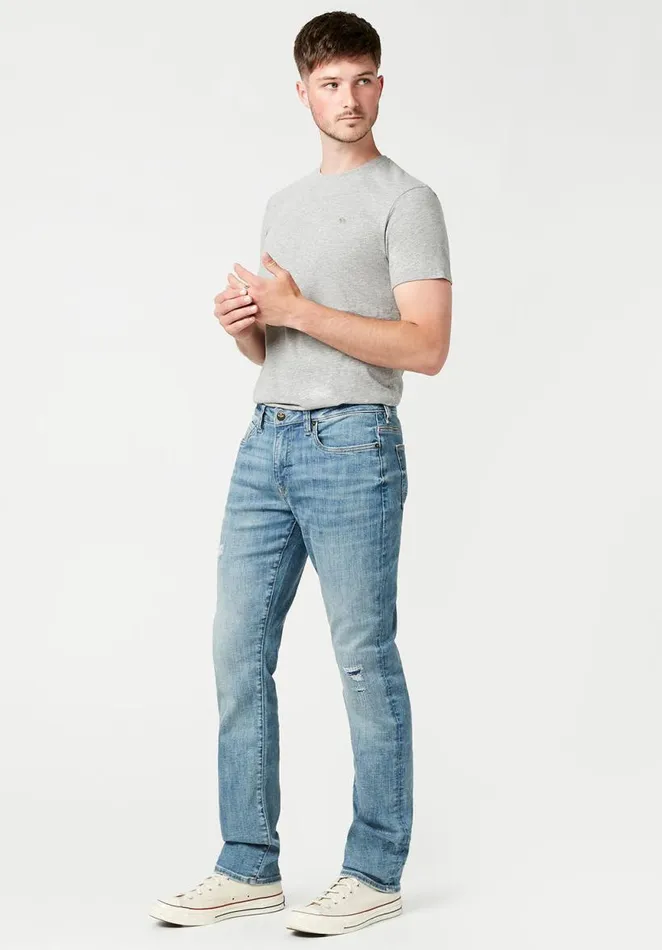 Men Slim Ash Softly Sanded Hemp Jeans Indigo Buffalo David Bitton Slim Ash