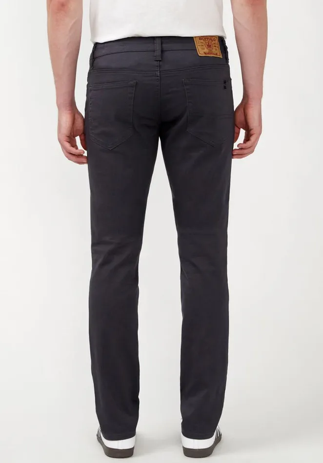 Men Slim Fit Beige Twill Pants Sablee Buffalo David Bitton Slim Ash