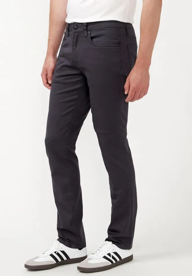 Men Slim Fit Beige Twill Pants Sablee Buffalo David Bitton Slim Ash