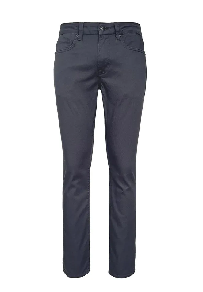 Men Slim Fit Beige Twill Pants Sablee Buffalo David Bitton Slim Ash