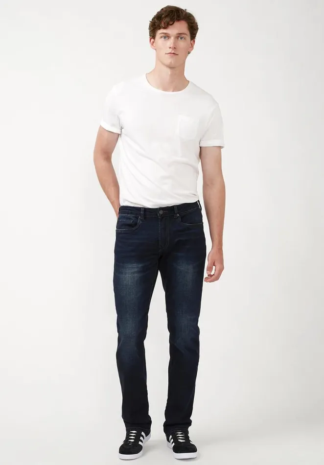 Men Straight Six Authentic Indigo Jeans Indigo Buffalo David Bitton Straight Six