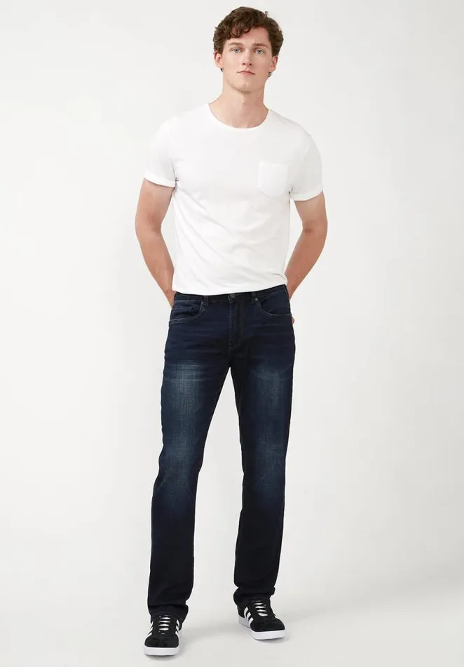 Men Straight Six Authentic Indigo Jeans Indigo Buffalo David Bitton Straight Six