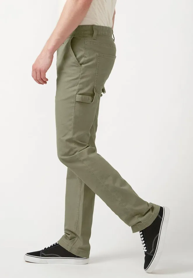 Men Straight Six Olive Green Men039s Carpenter Pants Olive Buffalo David Bitton Straight Six