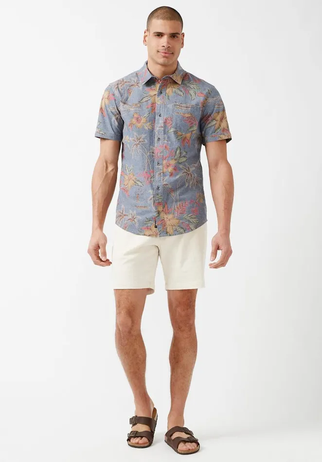 Men Sunil Chambray Buttoned Shirt Mirage Buffalo David Bitton Shirts