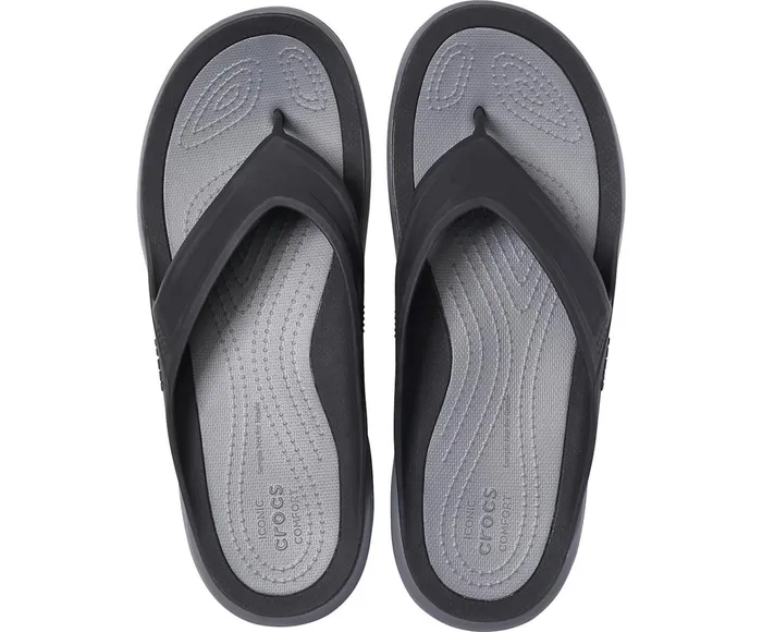 Men Swiftwater Wave Flip Blackslate Grey Crocs Sandals