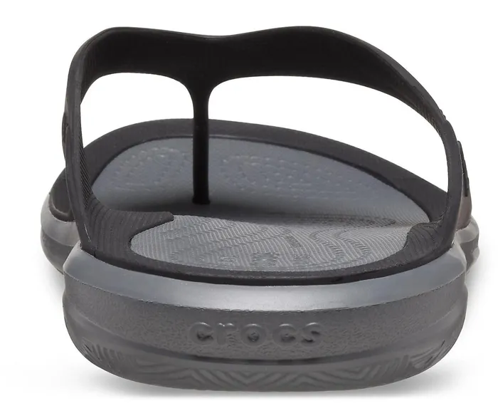 Men Swiftwater Wave Flip Blackslate Grey Crocs Sandals