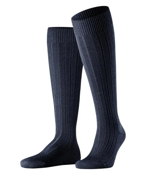 Men Teppich Im Schuh Men Kneehigh Socks Dark Navy FALKE Knee High Socks