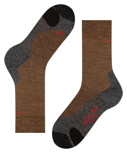 Men TK2 Explore Melange Men Trekking Socks Mocca FALKE Hiking Socks