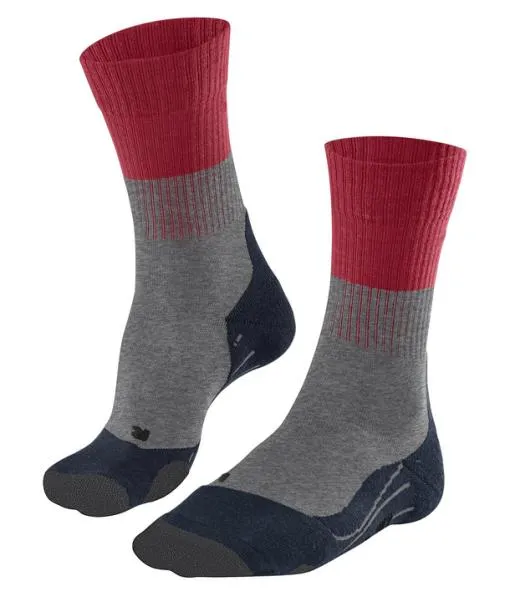 Men TK2 Explore Men Trekking Socks Lightgreyred FALKE Hiking Socks