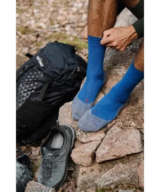 Men TK5 Wander Men Trekking Socks Asphalt Mel FALKE Hiking Socks
