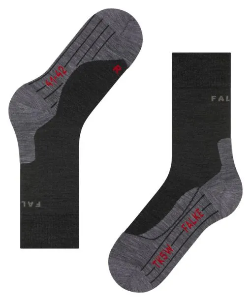 Men TK5 Wander Men Trekking Socks Asphalt Mel FALKE Hiking Socks