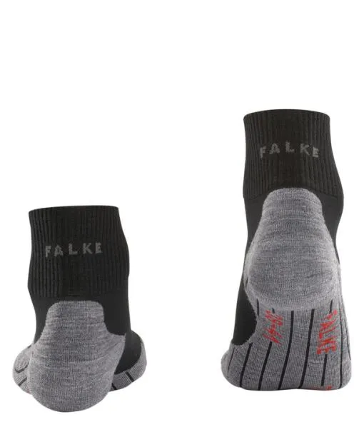 Men TK5 Wander Short Men Trekking Short Sock Black FALKE Hiking Socks
