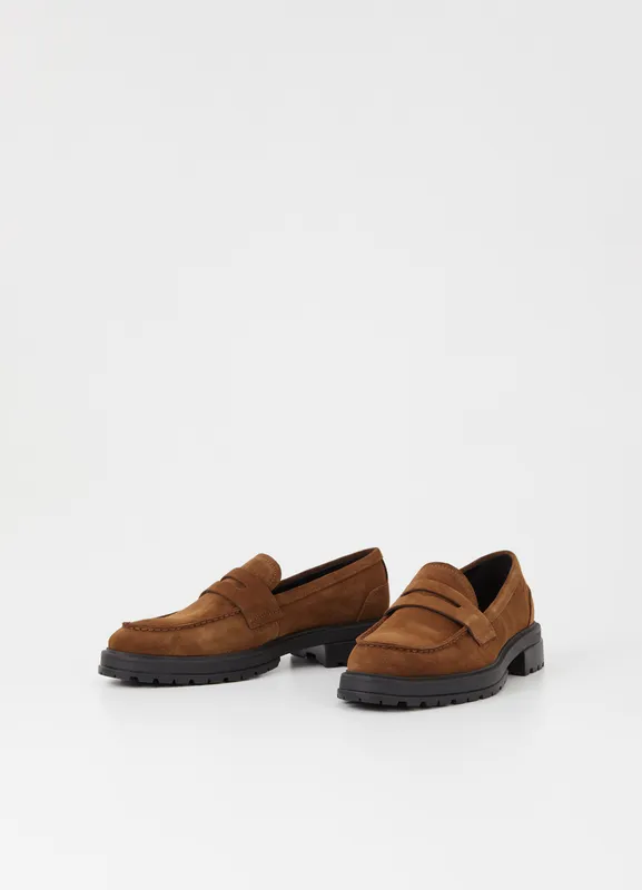 Men Vagabond Loafers JOHNNY 20 LOAFER Brown Suede