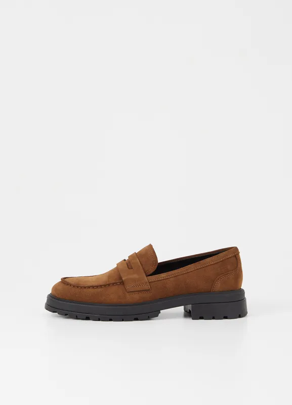 Men Vagabond Loafers JOHNNY 20 LOAFER Brown Suede