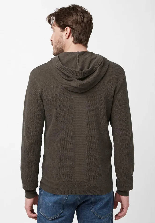 Men Wasolop Brown LongSleeve Mens Hoodie Sweater Chocolate Buffalo David Bitton Sweaters