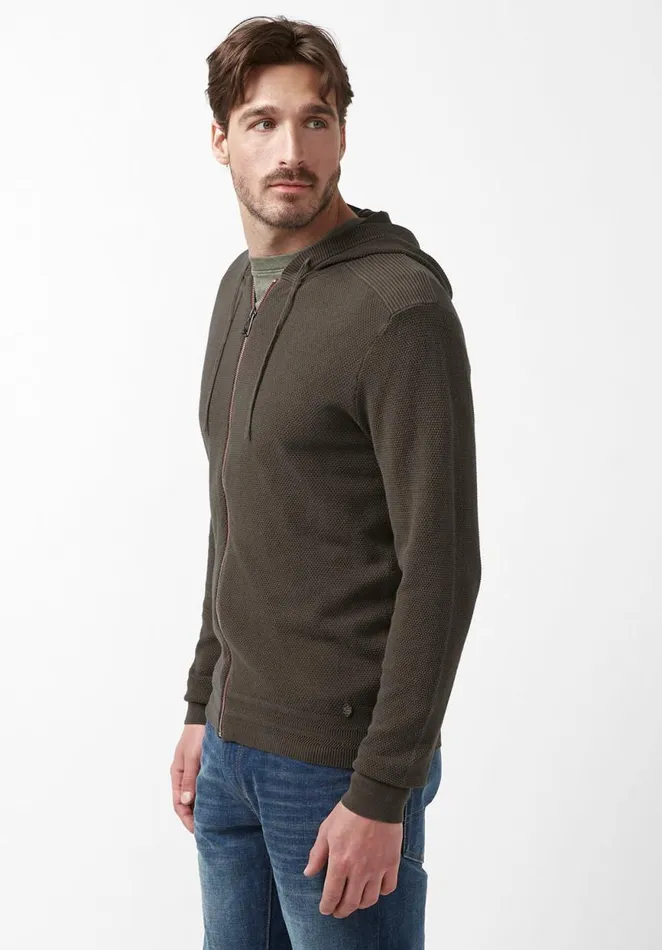 Men Wasolop Brown LongSleeve Mens Hoodie Sweater Chocolate Buffalo David Bitton Sweaters
