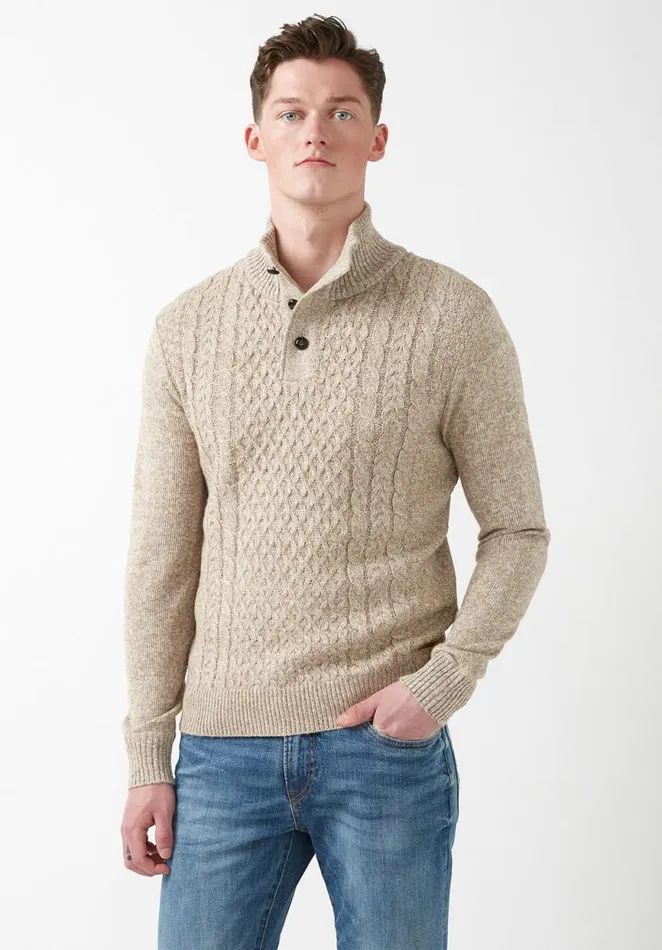 Men Watcher Jute Mix Men039s Sweater Jute Mix Buffalo David Bitton Sweaters