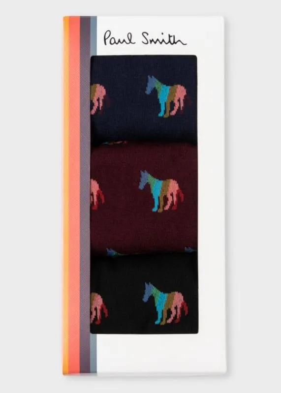 Mens 039Broad Stripe Zebra039 Socks Three Pack Paul Smith Socks Mens 039Broad Stripe Zebra039 Socks Three Pack Paul Smith Socks