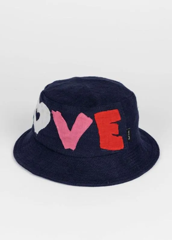 Mens 039Love039 Applique Bucket Hat Paul Smith Hats and Gloves Mens 039Love039 Applique Bucket Hat Paul Smith Hats and Gloves