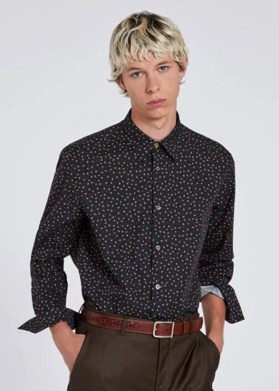 Mens 039Peach Polka039 Cotton Shirt Paul Smith Shirts