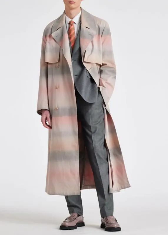 Mens Abstract Stripe Mac Paul Smith Coats and Jackets Mens Abstract Stripe Mac Paul Smith Coats and Jackets