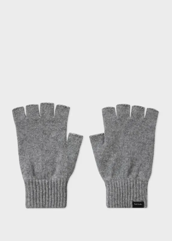 Mens CashmereBlend Fingerless Gloves Paul Smith Hats and Gloves