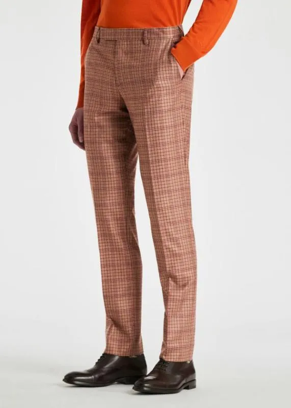 Mens Check WoolCashmere Pants Paul Smith Pants Mens Check WoolCashmere Pants Paul Smith Pants