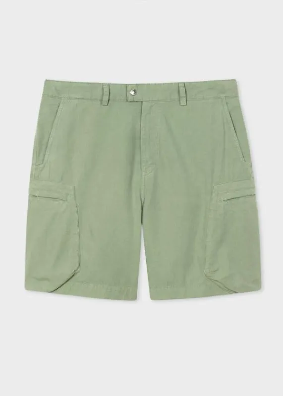 Mens CottonBlend Ripstop Cargo Shorts Paul Smith Shorts