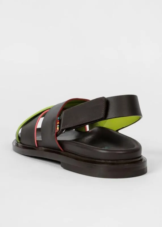 Mens Dark Brown Leather Sandals Paul Smith Sandals Mens Dark Brown Leather Sandals Paul Smith Sandals