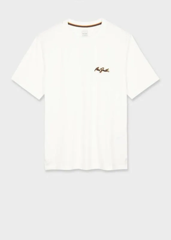 Mens Embroidered Shadow Logo TShirt Paul Smith TShirts