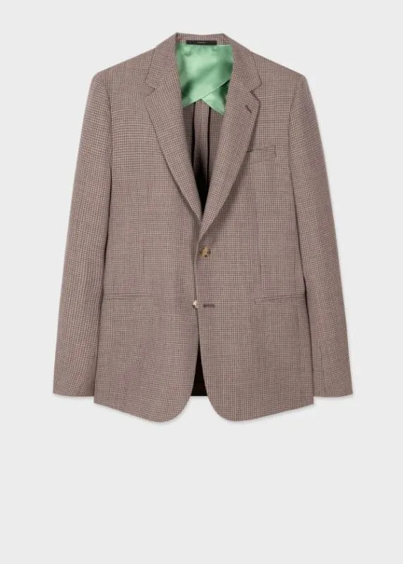 Mens Gingham DuoCheck Wool Buggy Lined Blazer Paul Smith Blazers