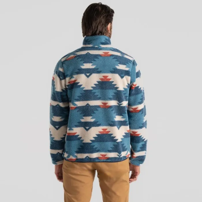 Mens Half Zip Fleece Craghoppers Tatton Half Zip Fleece Brisk Blue Print Mens Half Zip Fleece Craghoppers Tatton Half Zip Fleece Brisk Blue Print