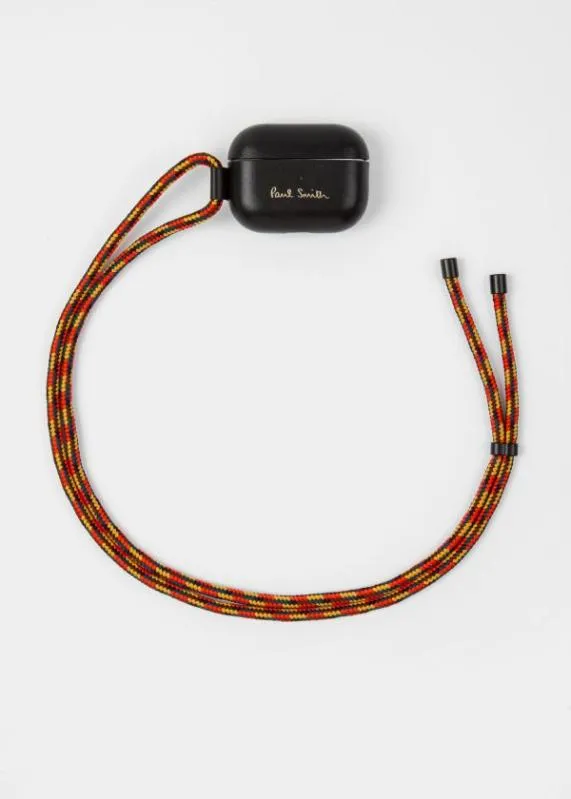 MensHome Paul Smith X Native Union 8211 Leather AirPod Pro Case With Rope Lanyard Paul Smith Cases and Covers