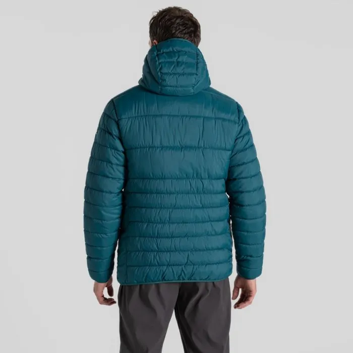 Mens Insulated Jackets Craghoppers Compresslite VIII Hooded Jacket Deep Ocean Green Mens Insulated Jackets Craghoppers Compresslite VIII Hooded Jacket Deep Ocean Green