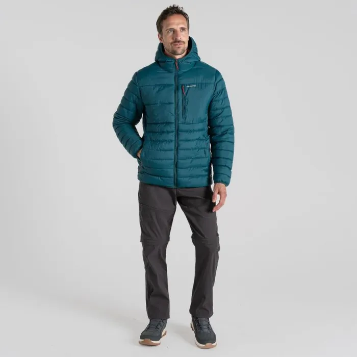 Mens Insulated Jackets Craghoppers Compresslite VIII Hooded Jacket Deep Ocean Green Mens Insulated Jackets Craghoppers Compresslite VIII Hooded Jacket Deep Ocean Green