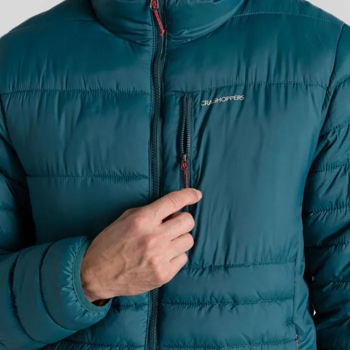 Mens Insulated Jackets Craghoppers Compresslite VIII Hooded Jacket Deep Ocean Green Mens Insulated Jackets Craghoppers Compresslite VIII Hooded Jacket Deep Ocean Green